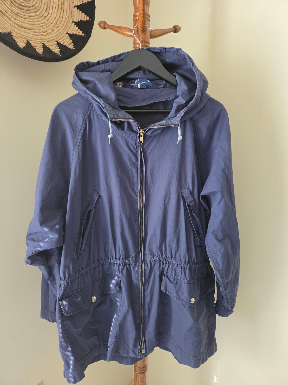 Vintage Ralph Lauren Navy Oversized Windbreaker – Women’s Medium